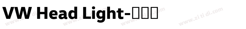 VW Head Light字体转换